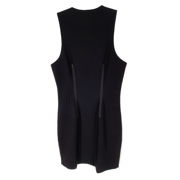 Alexander Wang Black Sleeveless Full Zip Tech Mini Dress - Picture 6 of 7